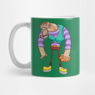 Funny gorilla brain in hand Mug